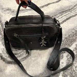 Henry Beguelin Navy Leather Crossbody Handbag Purse (Authentic, Pre-Owned)